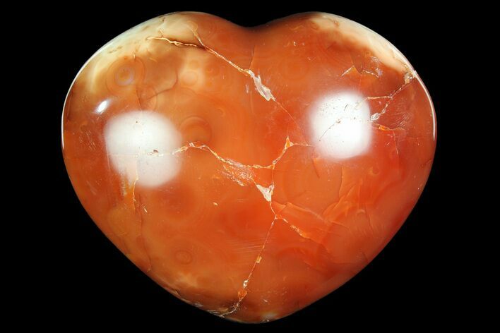 Colorful Carnelian Agate Heart #167363
